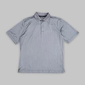 Pebble Beach Performance Gray Polo Shirt Men’s Medium
